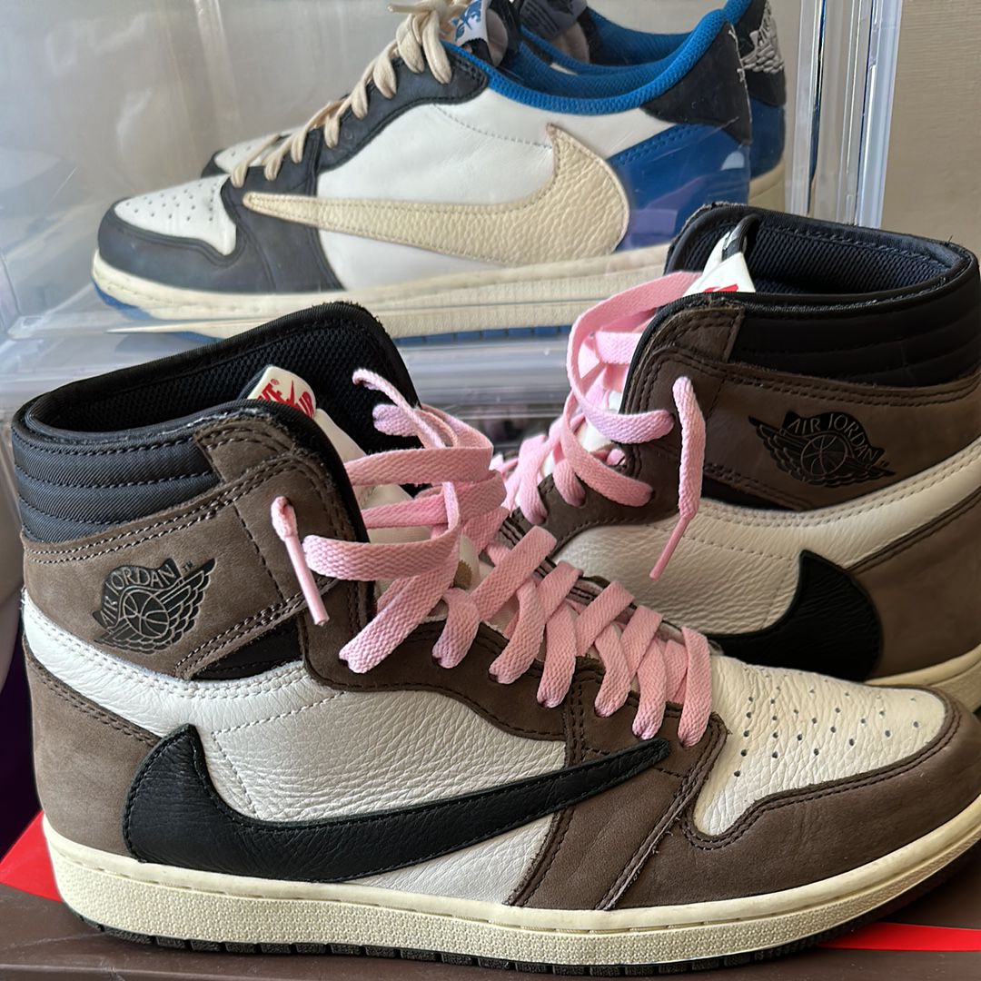 Travis Scott × Nike Air Jordan 1 Retro High OG TS SP "Sail/Dark Mocha"