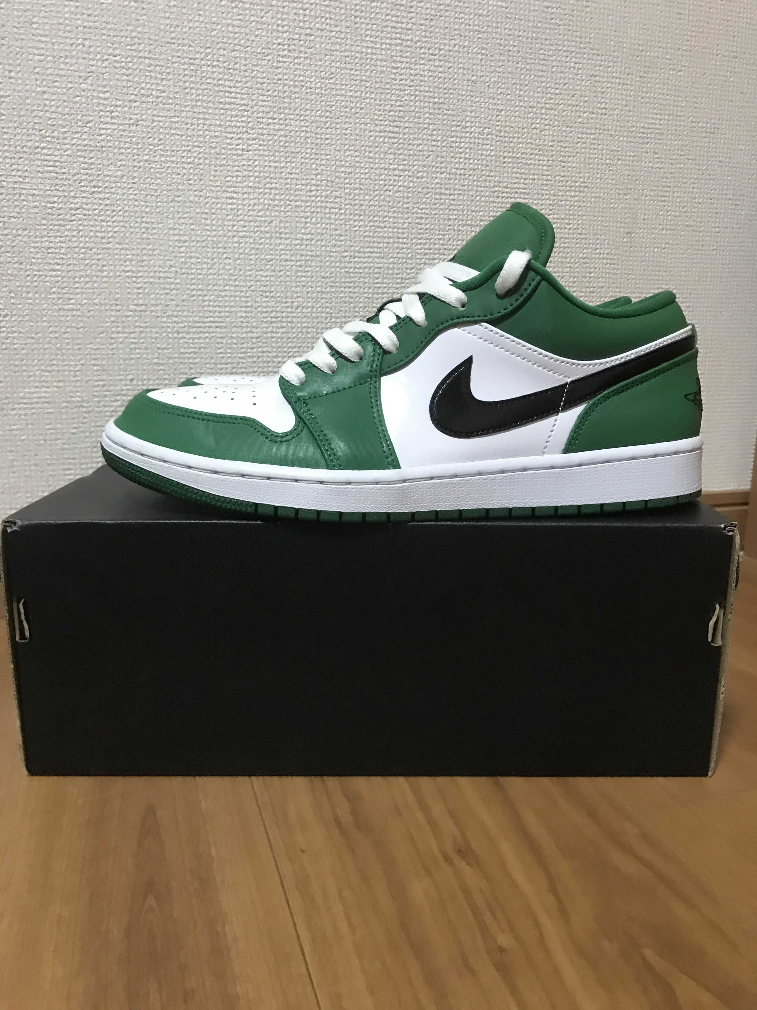 NIKE AIR JORDAN 1 LOW "PINE GREEN/WHITE"