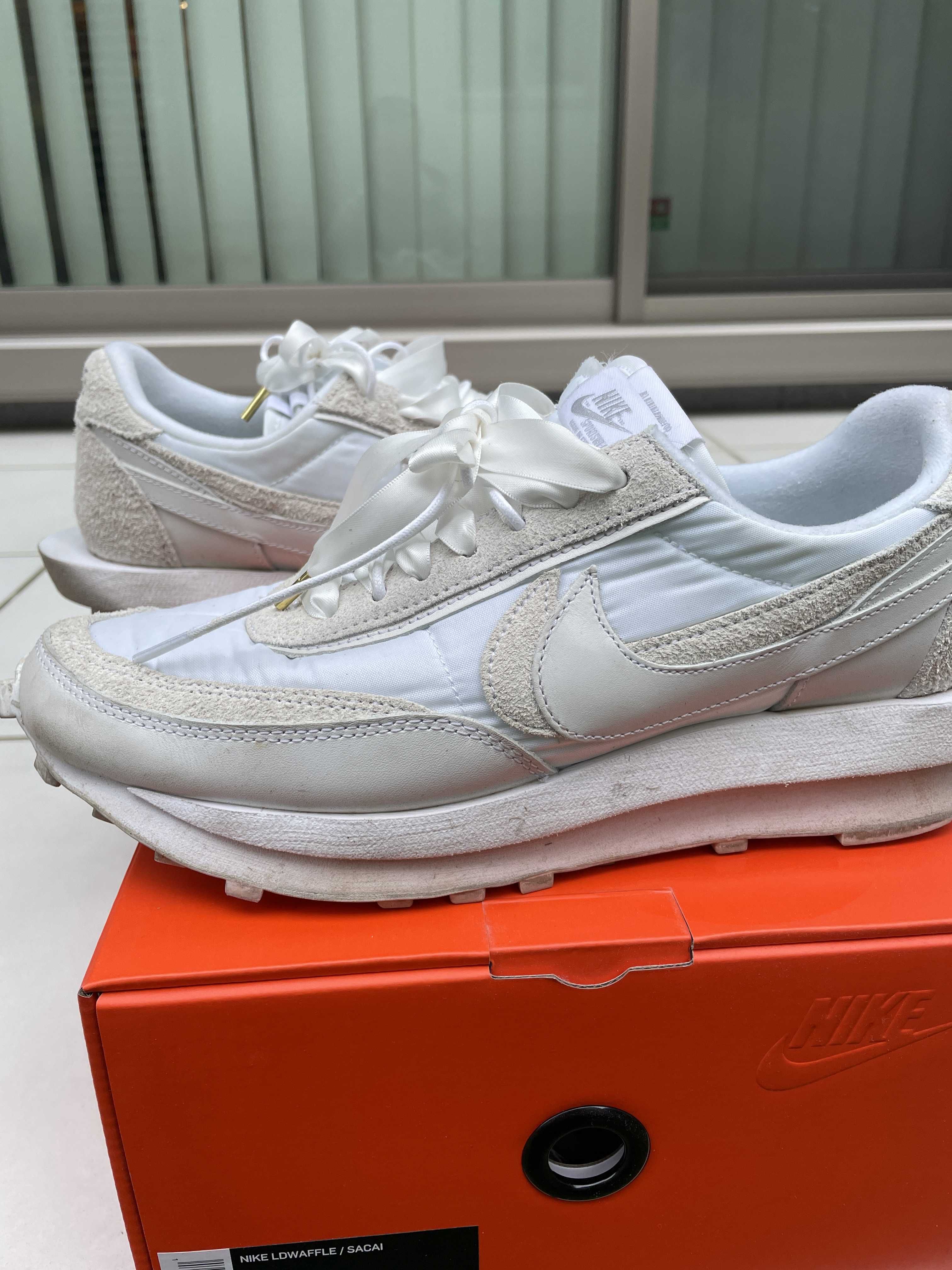 sacai × Nike LDV Waffle "Triple White"
