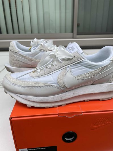sacai × Nike LDV Waffle "Triple White"