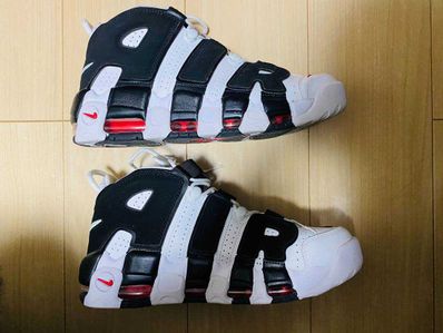 NIKE AIR MORE UPTEMPO "WHITE/BLACK/UNIVERSITY RED"(2020)