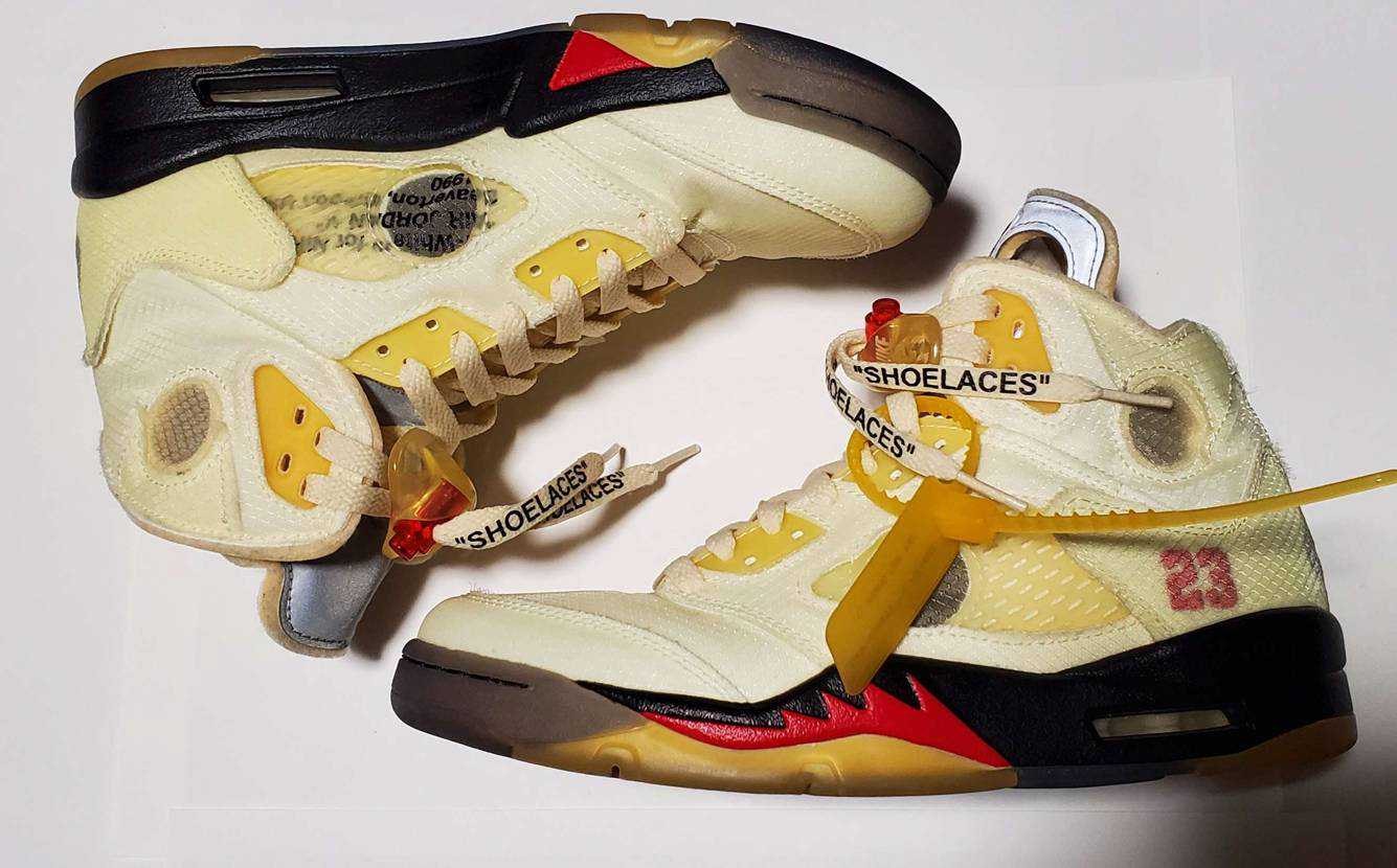 Off-White × Nike Air Jordan 5 "Sail"