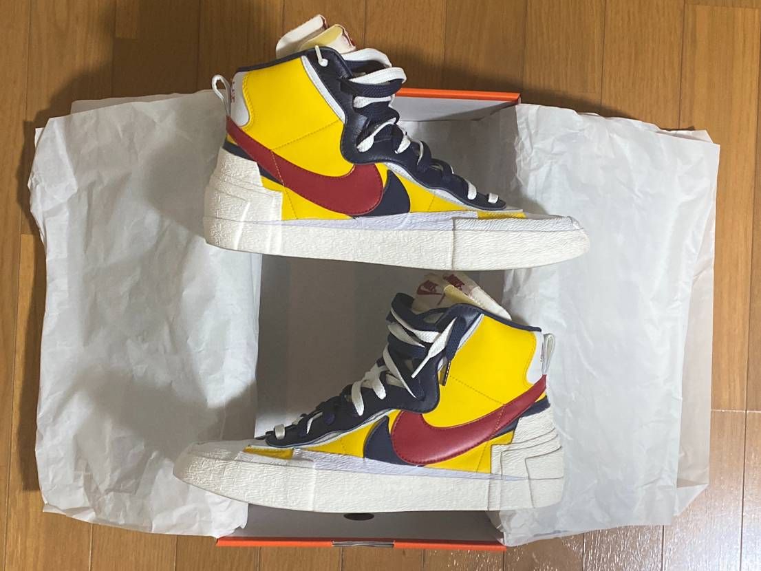 sacai × Nike Blazer Mid "Varsity Maize/Varsity Red"