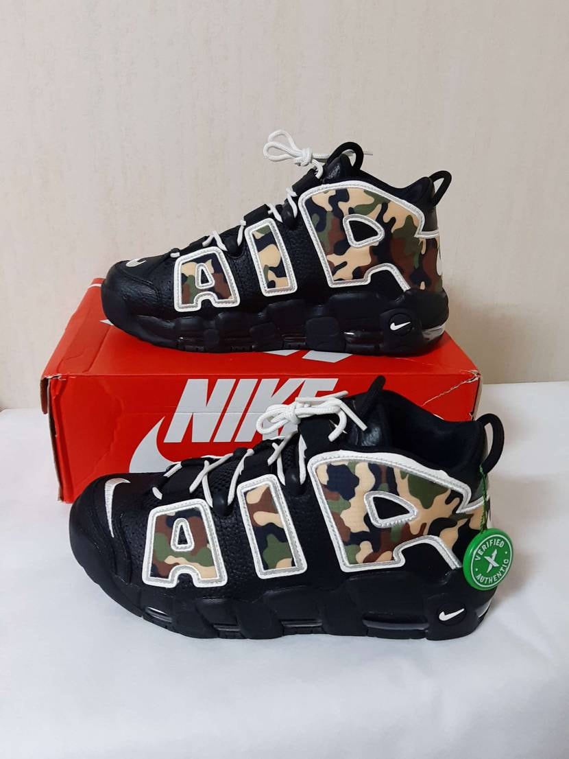 NIKE AIR MORE UPTEMPO "BLACK CAMO"