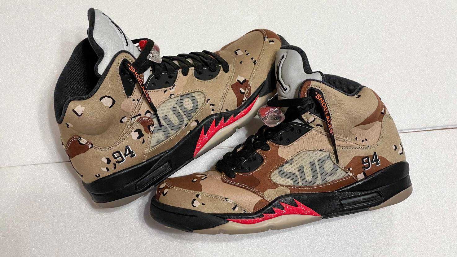 Supreme × Nike Air Jordan 5 Retro "Desert Camo"