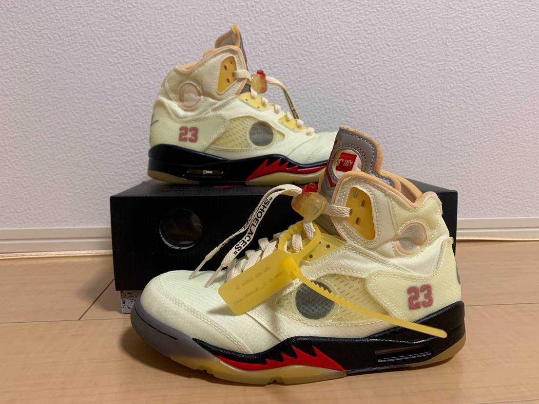 Off-White × Nike Air Jordan 5 "Sail"