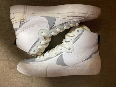 sacai × NIKE BLAZER MID "WHITE/WOLF GREY"