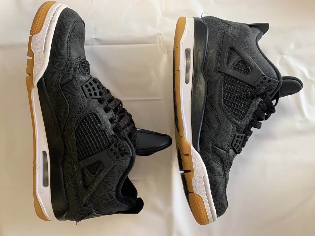 Nike Air Jordan 4 Retro "Laser Black/Gum"