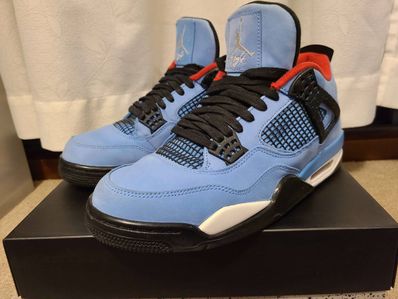 Travis Scott × Nike Air Jordan 4 Retro Cactus Jack "University Blue"