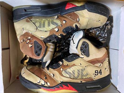 Supreme × Nike Air Jordan 5 Retro "Desert Camo"