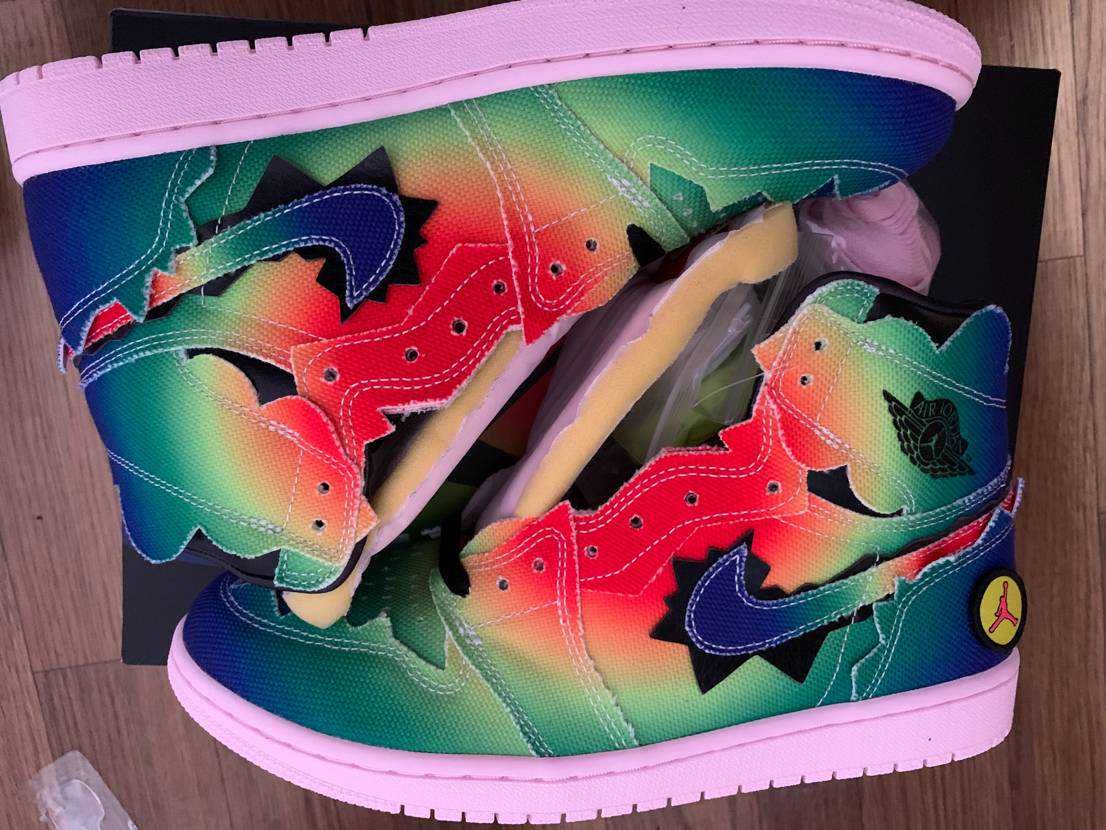 J Balvin × Nike Air Jordan 1 High OG "Rainbow"