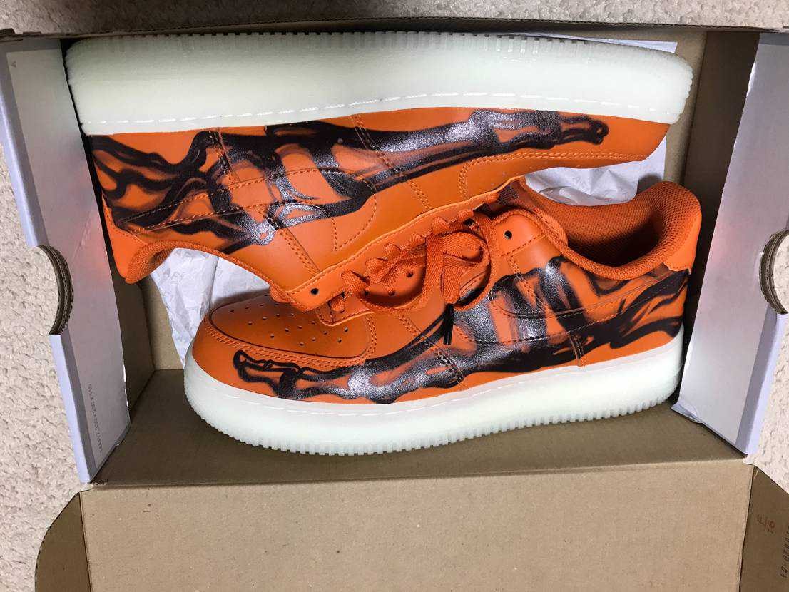 Nike Air Force 1 Low "Orange Skelton"