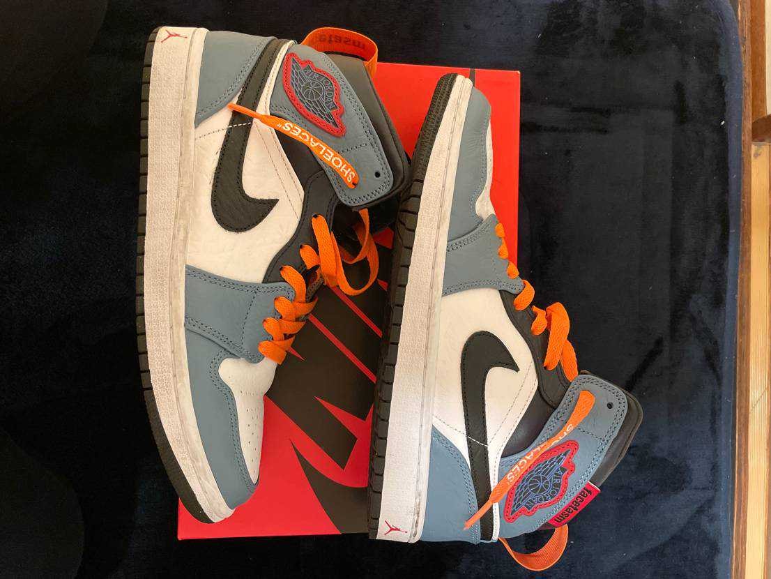 FACETASM × Nike Air Jordan 1 Mid "White/Navy"