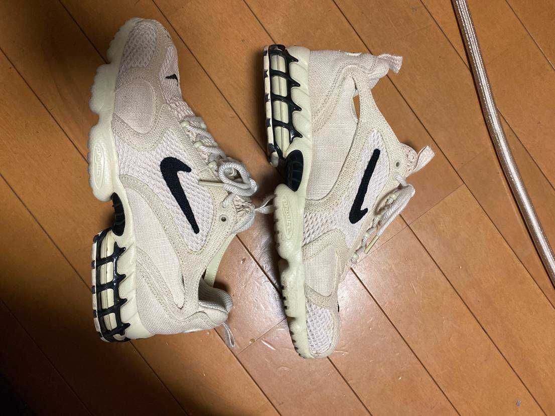 Stussy × Nike Air Zoom Spiridon CG 2 "Fossil/Black"