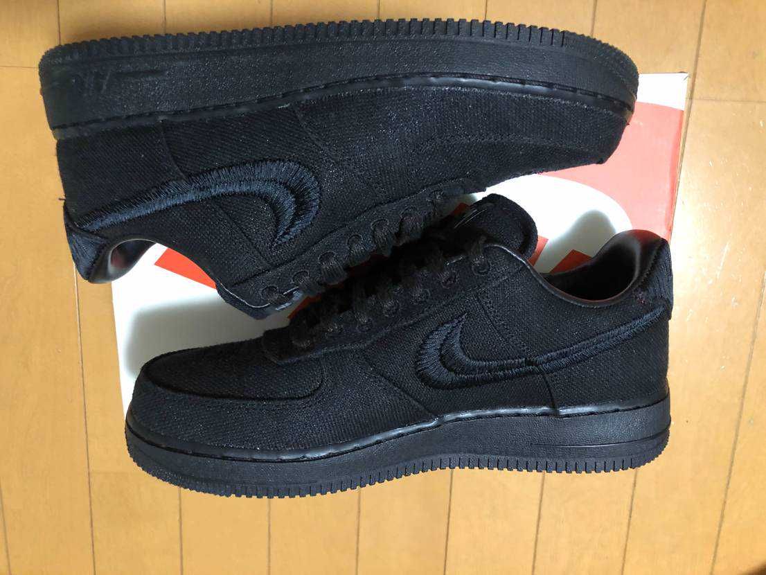 Stussy × Nike Air Force 1 Low "Triple Black"