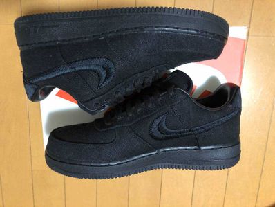Stussy × Nike Air Force 1 Low "Triple Black"