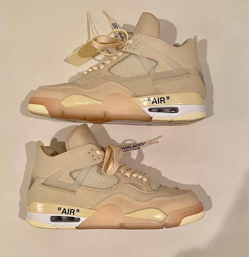 Off-White × Nike Women's Air Jordan 4 SP "Sail"