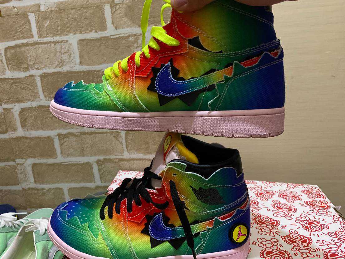 J Balvin × Nike Air Jordan 1 High OG "Rainbow"