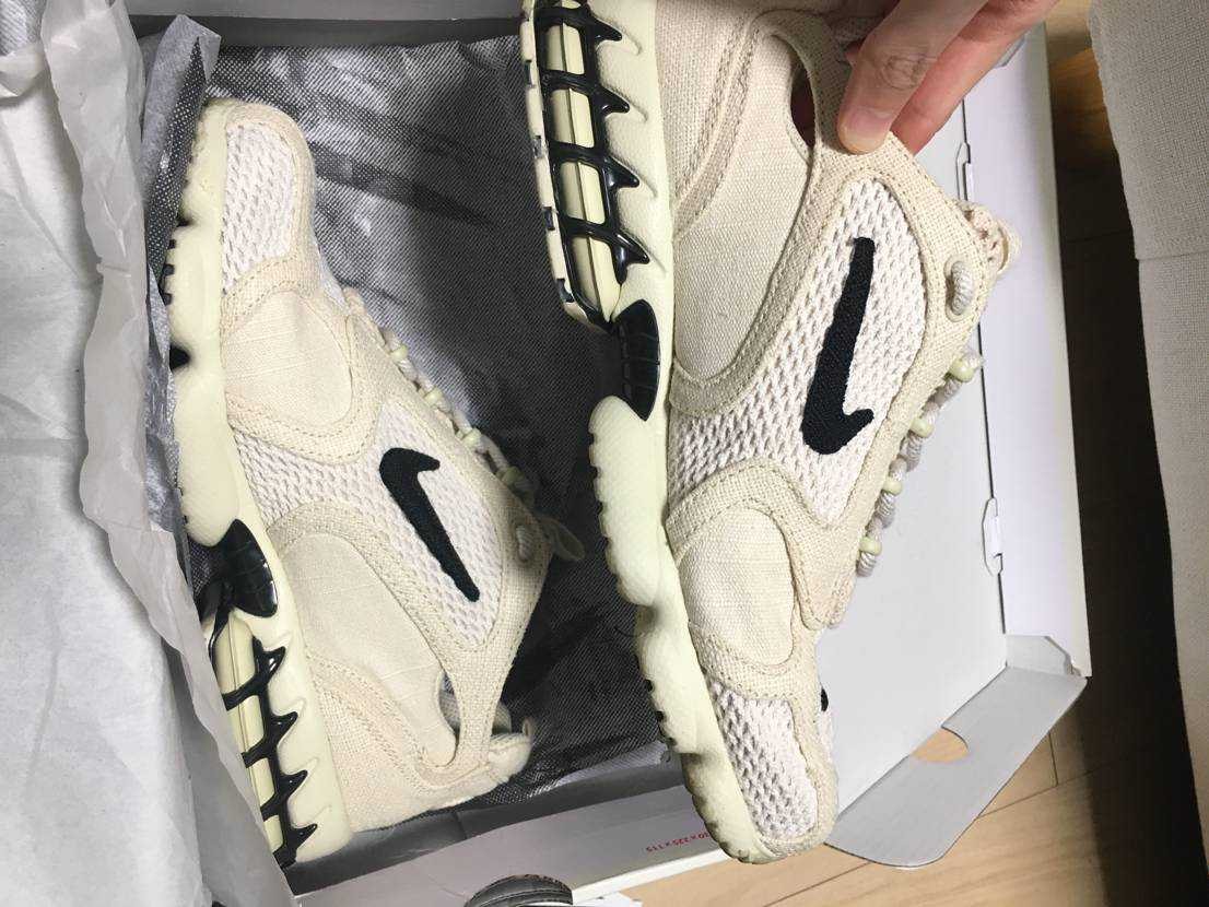 Stussy × Nike Air Zoom Spiridon CG 2 "Fossil/Black"