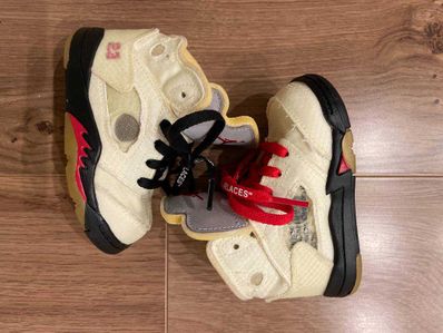 Off-White × Nike TD Air Jordan5 "Sail"
