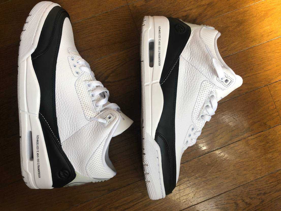 Fragment × Nike Air Jordan 3 "White/Black"