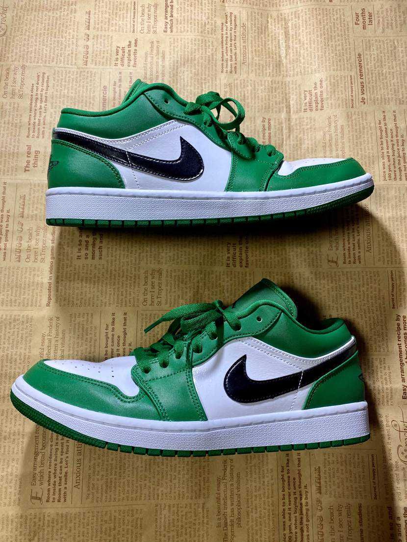 NIKE AIR JORDAN 1 LOW "PINE GREEN/WHITE"