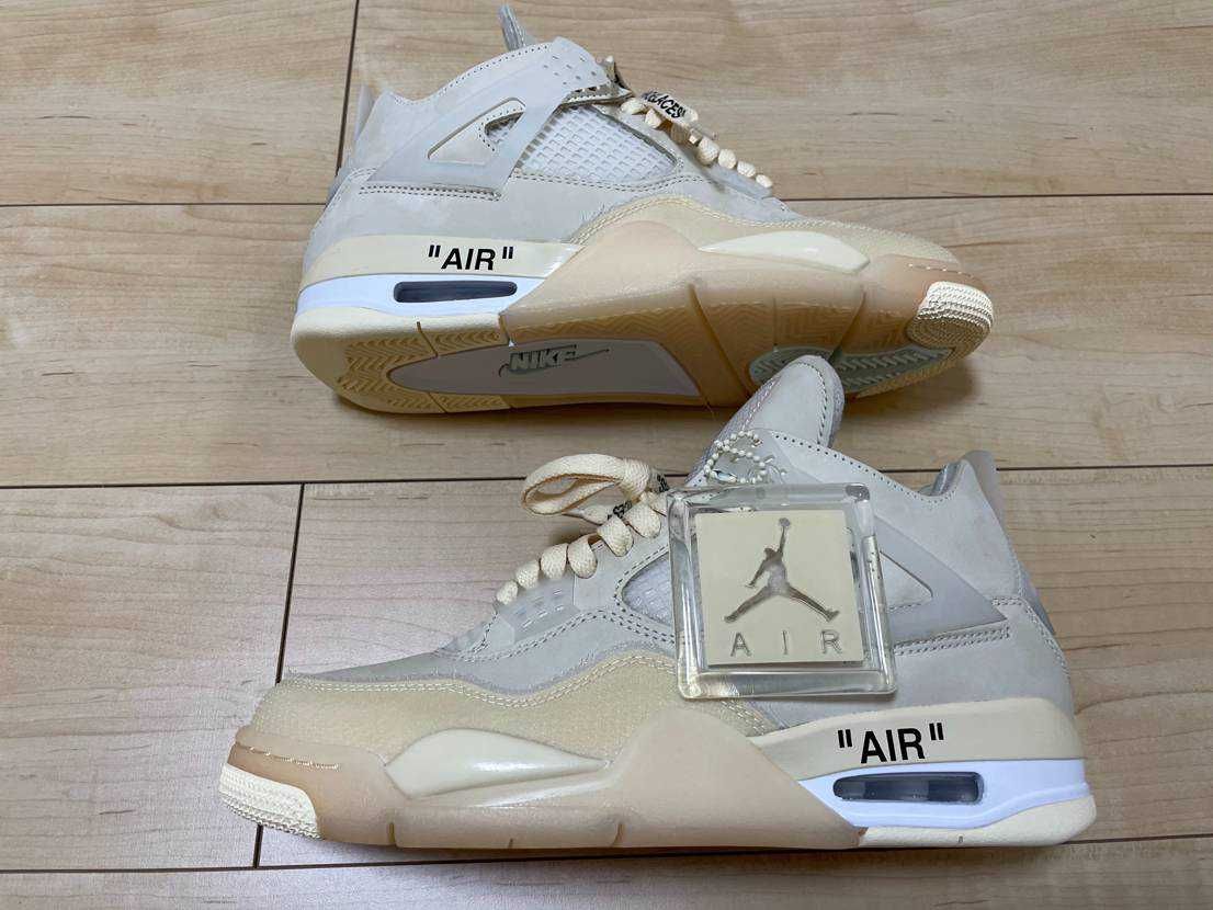 Off-White × Nike Women's Air Jordan 4 SP "Sail"