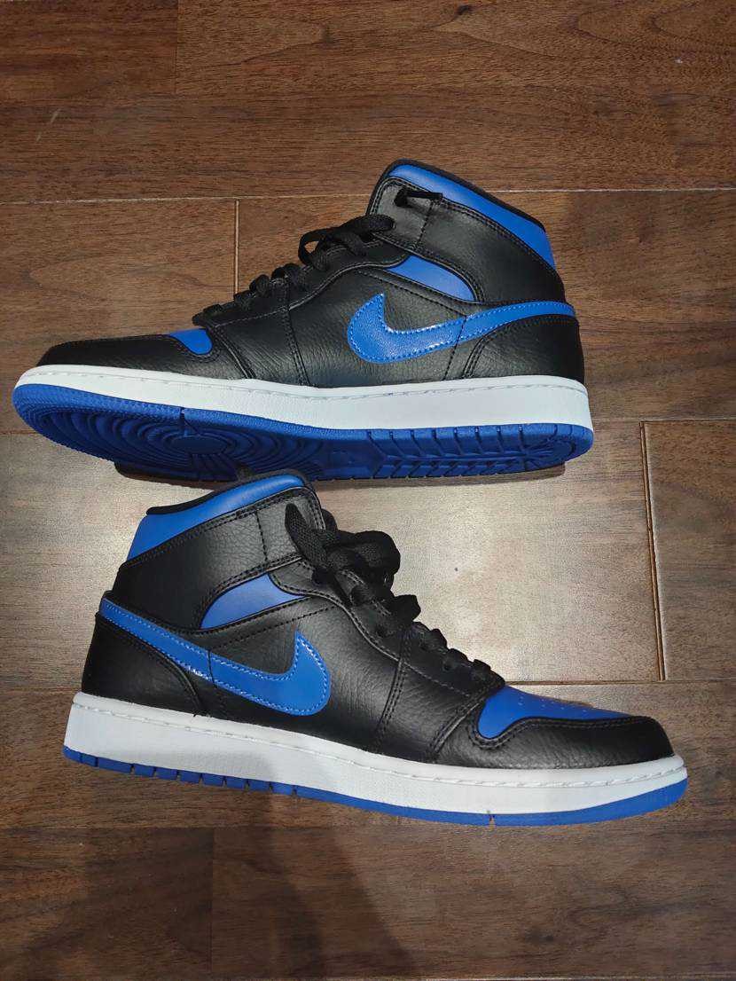 NIKE AIR JORDAN 1 MID "BLACK/BLUE"