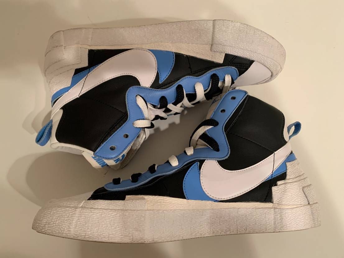 sacai × NIKE BLAZER MID "BLACK / BLUE"