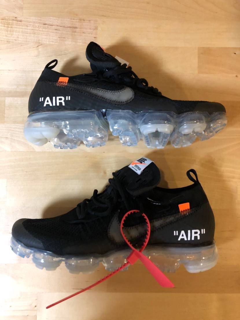 Off-White × Nike Air Vapormax "Black/Total Orange/Clear"