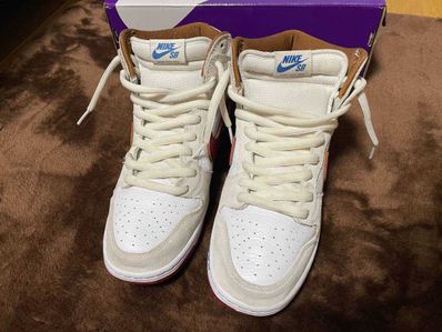 Nike Dunk High Pro "Sail/Team Crimson"