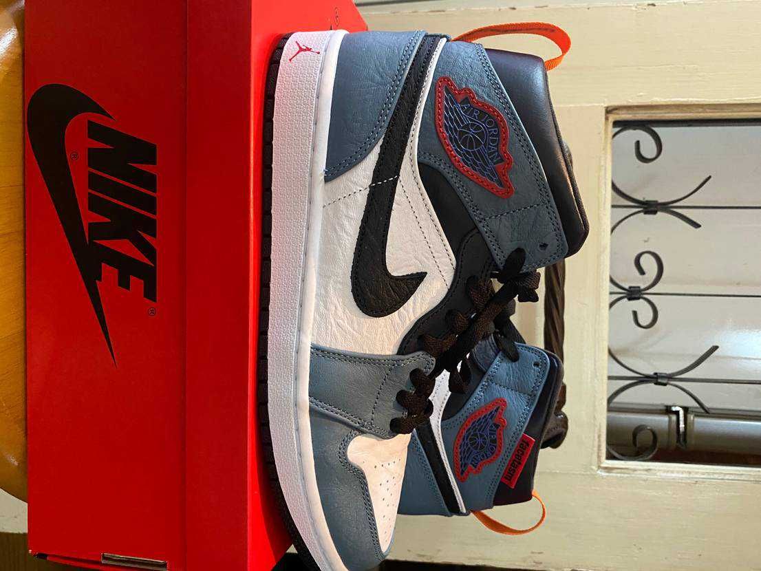 FACETASM × Nike Air Jordan 1 Mid "White/Navy"