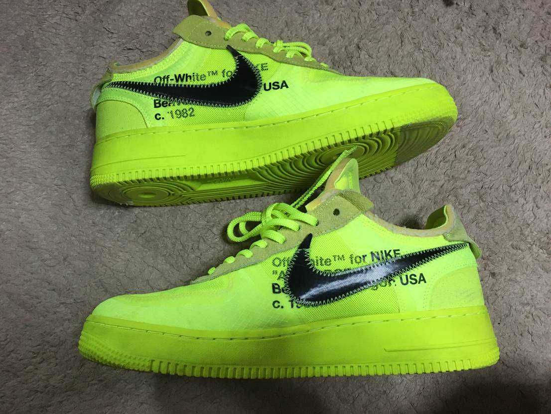 Off-White × Nike Air Force 1 Low "Volt"