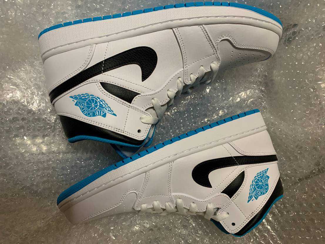 Nike Air Jordan 1 Mid "White/Laser blue"