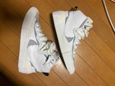 sacai × NIKE BLAZER MID "WHITE/WOLF GREY"