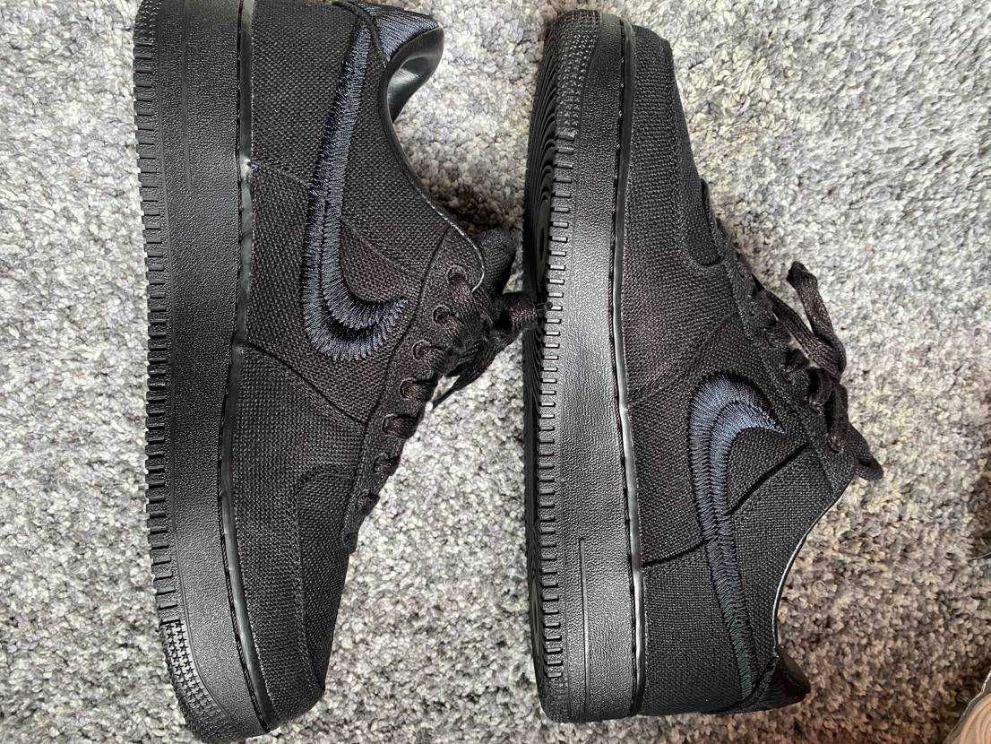 Stussy × Nike Air Force 1 Low "Triple Black"