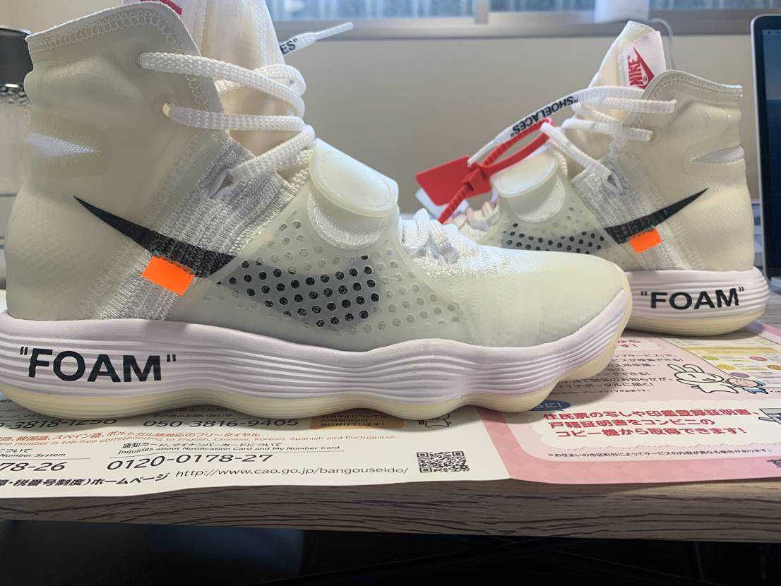 Off-White × Nike React Hyperdunk 2017 Flyknit "The 10/White"