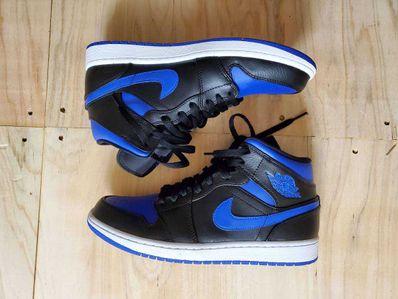 NIKE AIR JORDAN 1 MID "BLACK/BLUE"