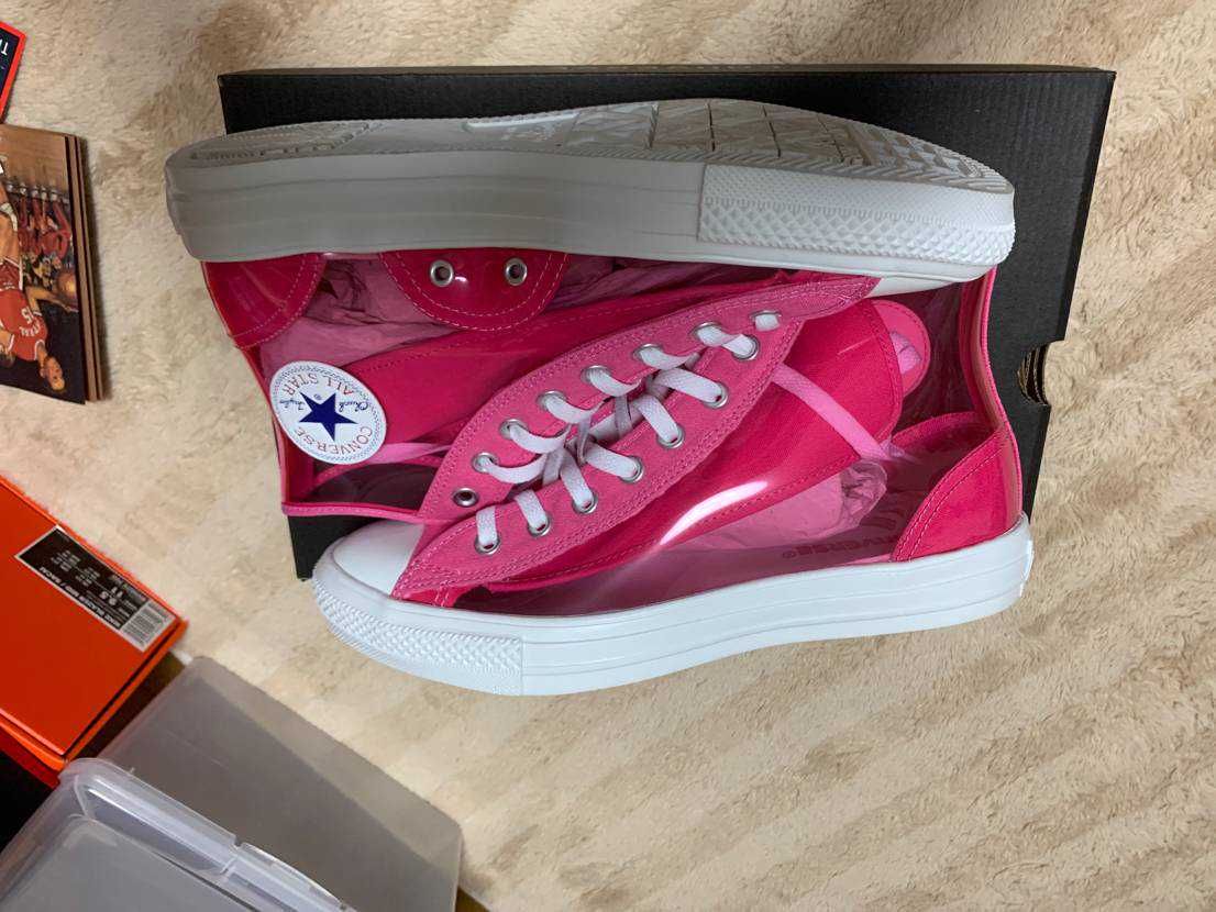 CONVERSE ALL STAR LIGHT CLEARMATERIAL HI "PINK"