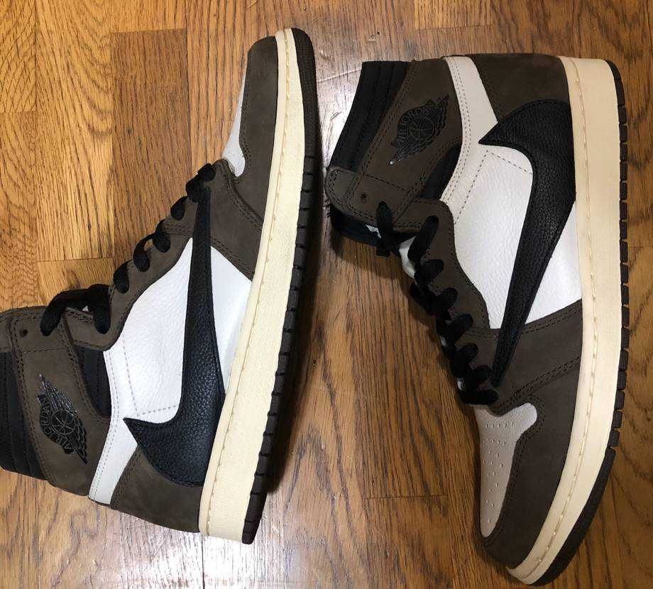 Travis Scott × Nike Air Jordan 1 Retro High OG TS SP "Sail/Dark Mocha"