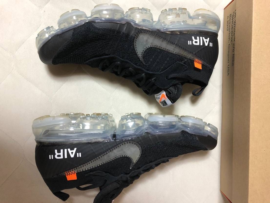 Off-White × Nike Air Vapormax "Black/Total Orange/Clear"