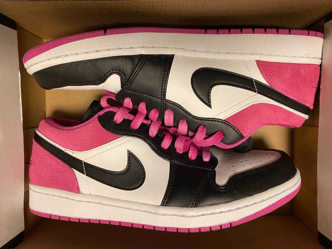 Nike Air Jordan 1 Low "Black/White-Magenta"    