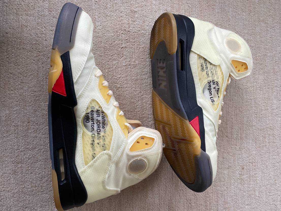 Off-White × Nike Air Jordan 5 "Sail"