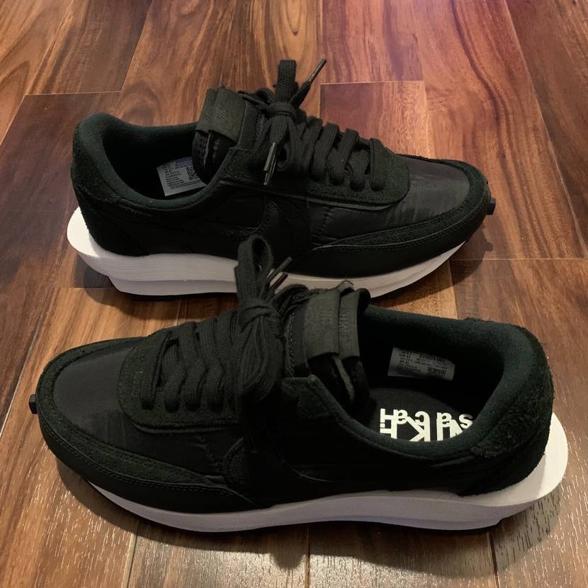 sacai × Nike LDV Waffle "Triple Black"