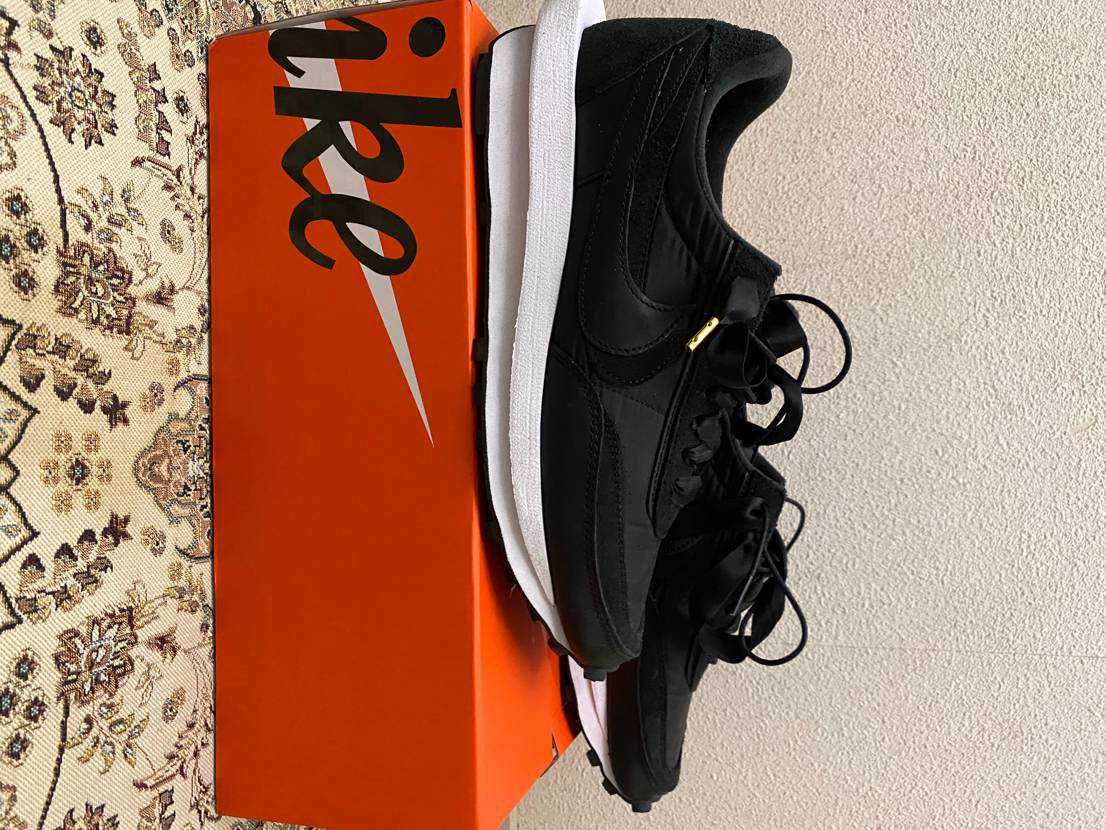 sacai × Nike LDV Waffle "Triple Black"