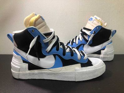 sacai × NIKE BLAZER MID "BLACK / BLUE"