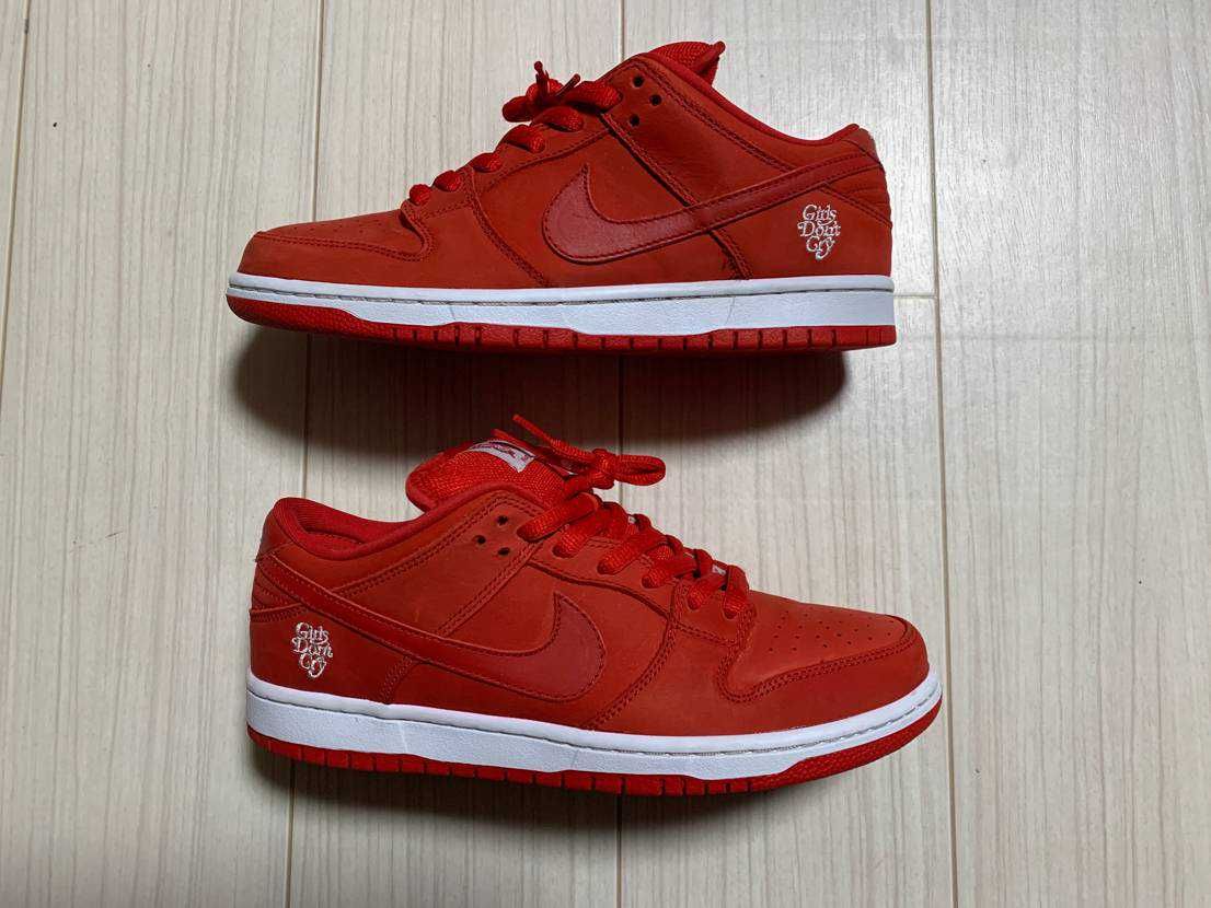 Girls Don't Cry × Nike SB Dunk Low Pro QS "Red" / VERDY