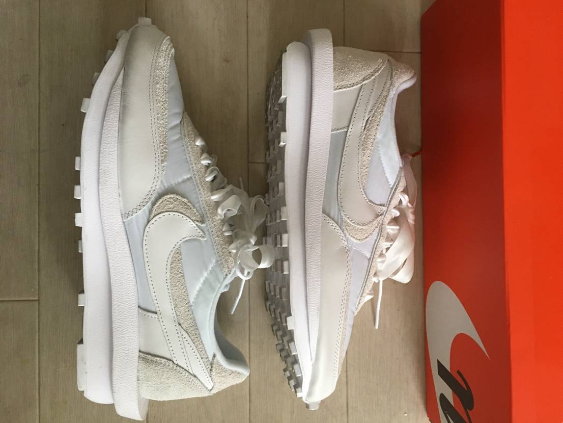 sacai × Nike LDV Waffle "Triple White"