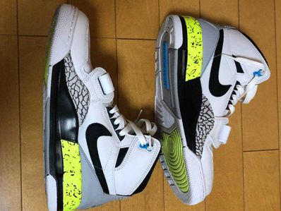 DON C × NIKE JORDAN LEGACY 312 BLACK-VOLT-VIVID BLUE