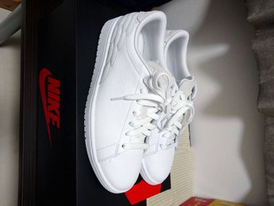 Nike Air Jordan 1 Low Centre Court "White On White"